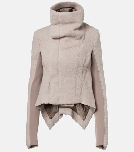 Asymmetric alpaca and wool-blend jacket - Rick Owens - Modalova