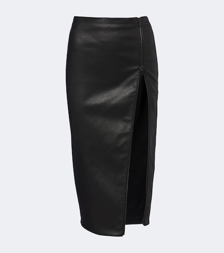 Gucci Leather midi skirt - Gucci - Modalova
