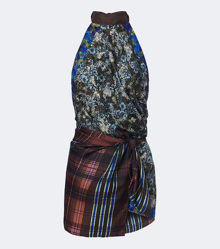 Top de sarga de seda estampado - Dries Van Noten - Modalova