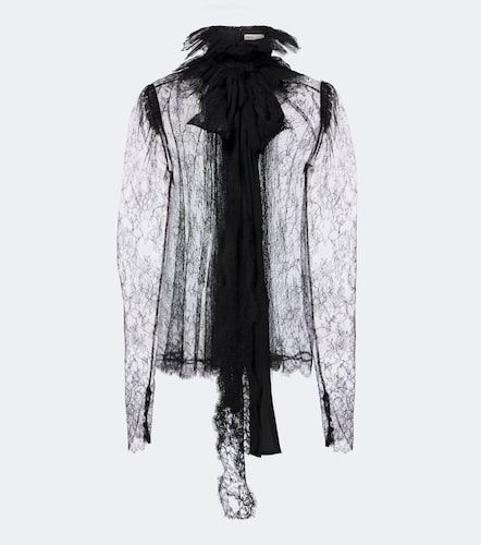 Khaite Bonnie sheer lace blouse - Khaite - Modalova