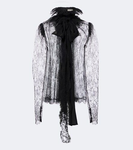 Khaite Bonnie sheer lace blouse - Khaite - Modalova