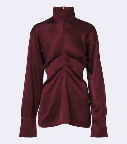 Slouch draped crepe satin blouse - Toteme - Modalova