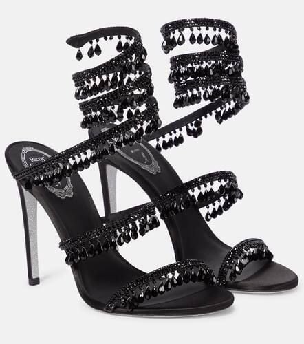 Chandelier embellished satin sandals - Rene Caovilla - Modalova