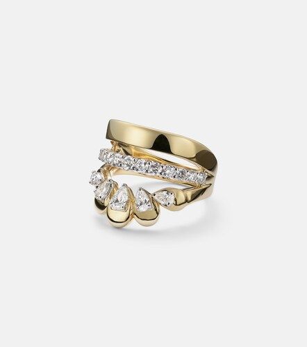 Anillo de oro de 18 ct con diamantes - Yeprem - Modalova