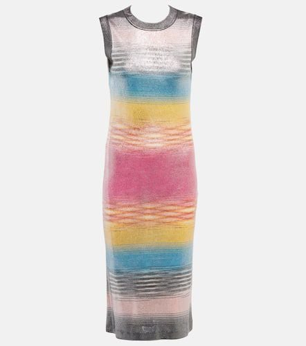 Striped silk-blend midi dress - Missoni - Modalova