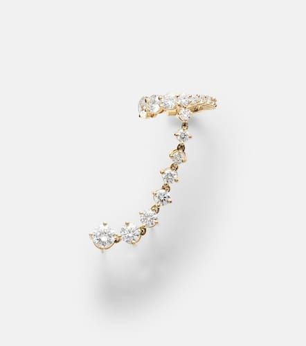 Sadie 18kt single earring with diamonds - Melissa Kaye - Modalova