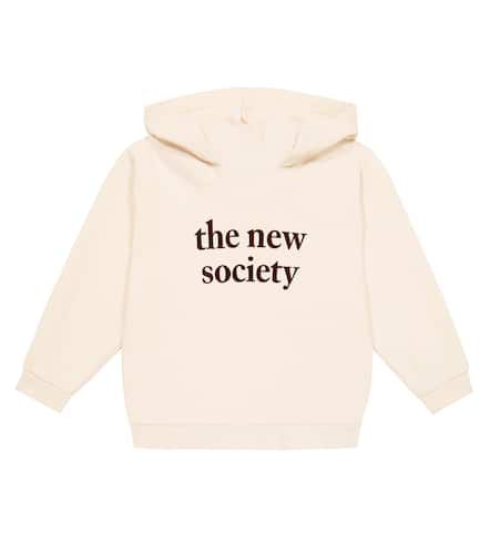 Felpa in cotone con cappuccio e logo - The New Society - Modalova