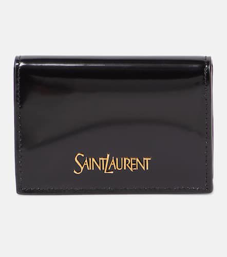 Logo leather card case - Saint Laurent - Modalova