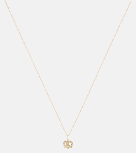 Pretzel 14kt charm necklace with diamonds - Sydney Evan - Modalova