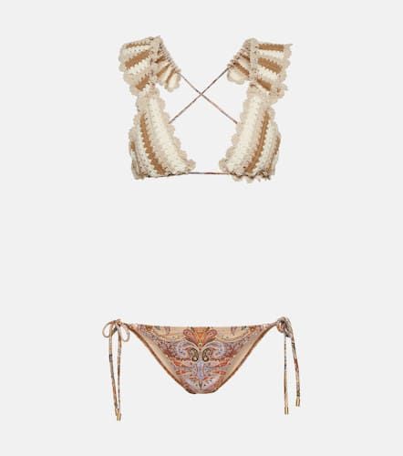 Devi printed crochet bikini - Zimmermann - Modalova