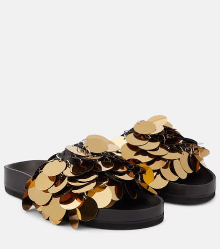 Rabanne Embellished leather sandals - Rabanne - Modalova