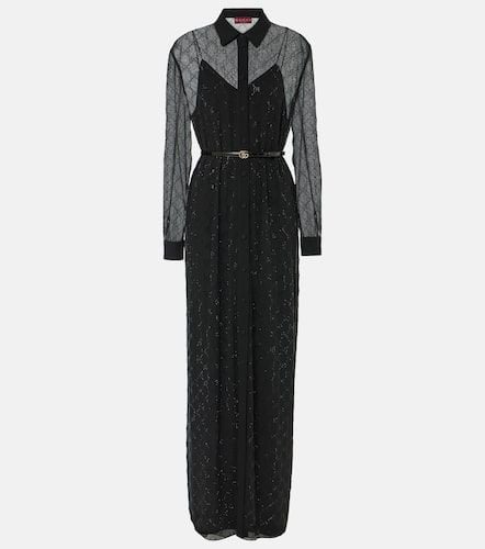 Gucci GG Crystal silk maxi dress - Gucci - Modalova