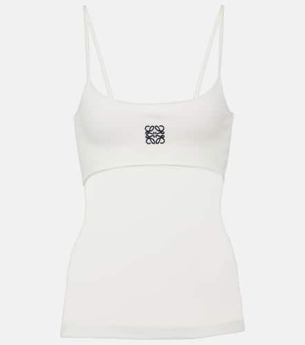 Anagram cotton-blend jersey tank top - Loewe - Modalova