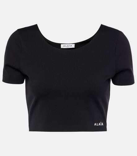 AlaÃ¯a Logo crop top - Alaia - Modalova