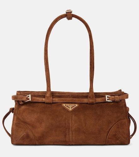 Prada Borsa Bonnie Medium in suede - Prada - Modalova