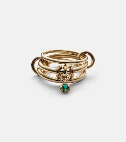 Piera 18kt linked rings with emerald - Spinelli Kilcollin - Modalova