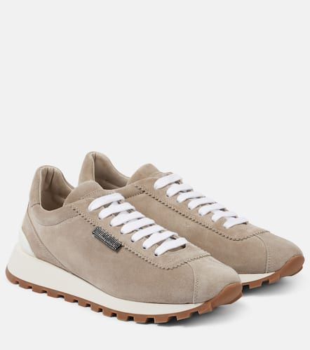 Runner suede sneakers - Brunello Cucinelli - Modalova