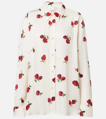 Camicia Argo in twill con stampa - Khaite - Modalova
