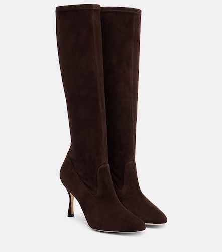 Botas altas Myconia de ante - Manolo Blahnik - Modalova