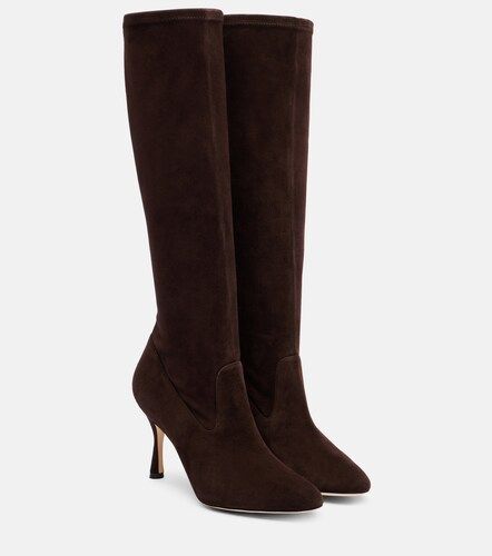 Myconia suede knee-high boots - Manolo Blahnik - Modalova