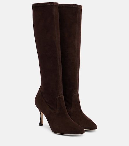 Stiefel Myconia aus Veloursleder - Manolo Blahnik - Modalova