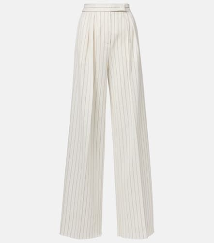 Clarion cotton and linen straight pants - Max Mara - Modalova