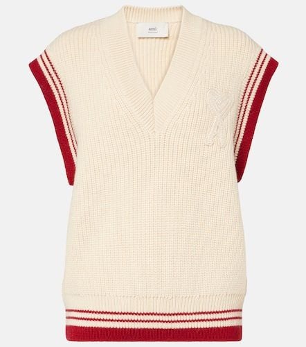 Ami De CÅur ribbed-knit virgin wool vest - Ami Paris - Modalova