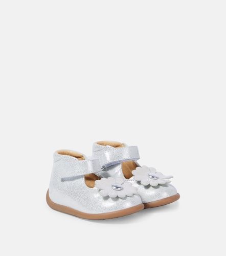 Bebé - botines Stand-Up Daisy de piel metalizada - Pom d'Api - Modalova