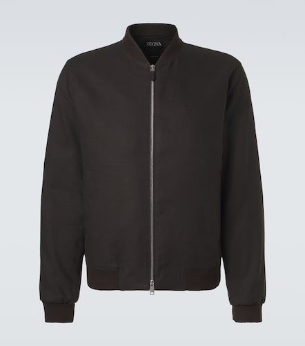 Zegna Linen bomber jacket - Zegna - Modalova