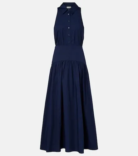 Staud Midikleid Romy aus Baumwolle - Staud - Modalova