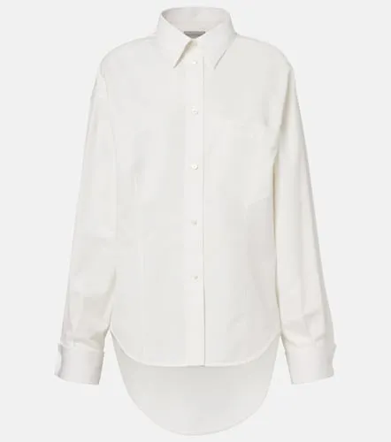 Asymmetric cotton and silk poplin shirt - Balenciaga - Modalova
