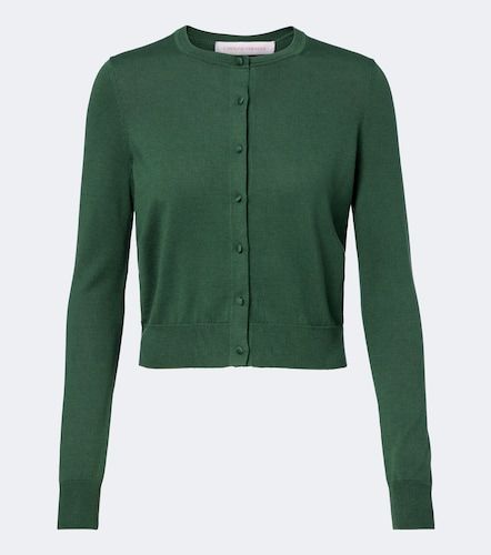 Cardigan in seta e cotone - Carolina Herrera - Modalova