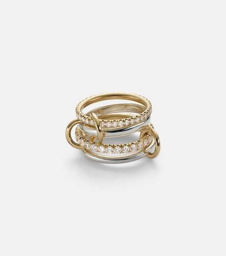 Halley 18kt and sterling silver ring with diamonds - Spinelli Kilcollin - Modalova