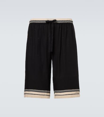 Bermudas de seda a rayas - Dolce&Gabbana - Modalova