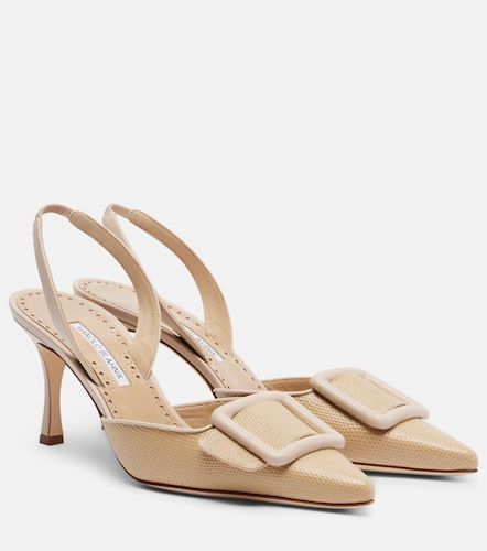 Maysli 70 leather slingback pumps - Manolo Blahnik - Modalova