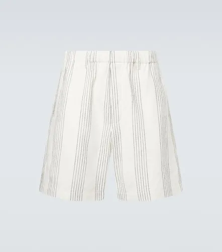 Bermudas Textured de algodón a rayas - Commas - Modalova