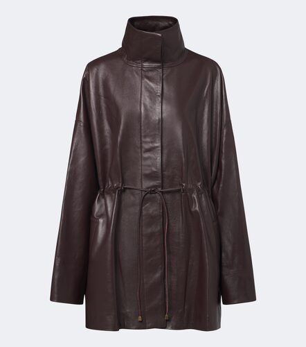 Tove Erna leather coat - Tove - Modalova