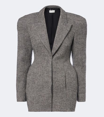 Herringbone wool-blend blazer dress - Magda Butrym - Modalova