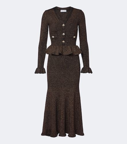 Abito midi in Lurex® con peplum - Self-Portrait - Modalova