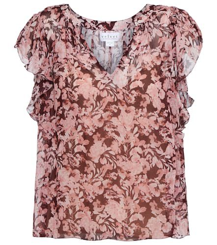 Velvet Ruffled floral blouse - Velvet - Modalova