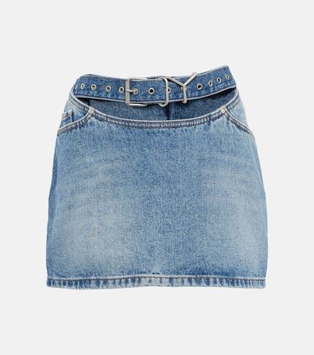 Minifalda en denim con aberturas - Y/Project - Modalova
