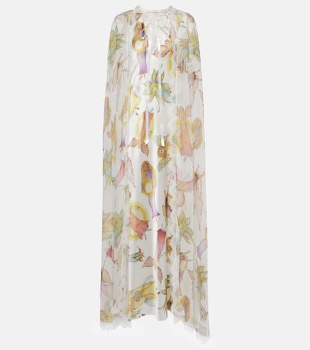 Rodarte Caped printed silk gown - Rodarte - Modalova