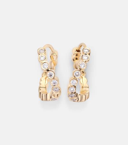 Petit Courant 18kt hoop earrings with diamonds - Sophie Bille Brahe - Modalova