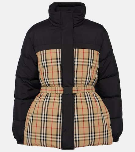 Check reversible down jacket - Burberry - Modalova