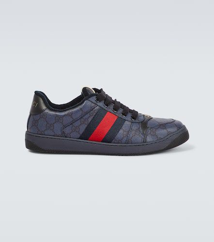 Screener leather-trimmed GG sneakers - Gucci - Modalova