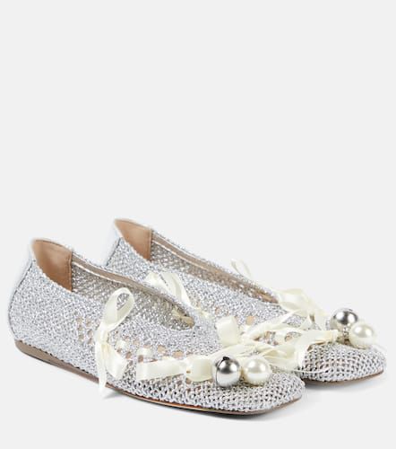 Bow-detail crochet ballet flats - Simone Rocha - Modalova