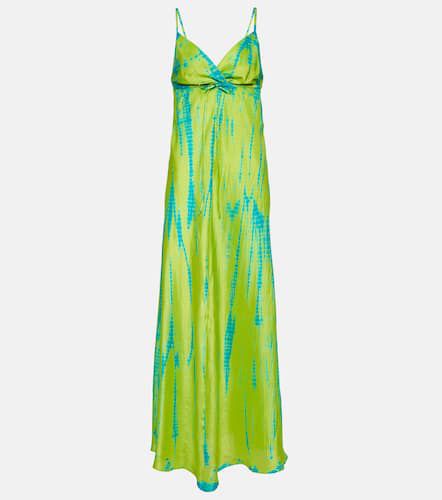 Tie-dyed silk maxi dress - Anna Kosturova - Modalova