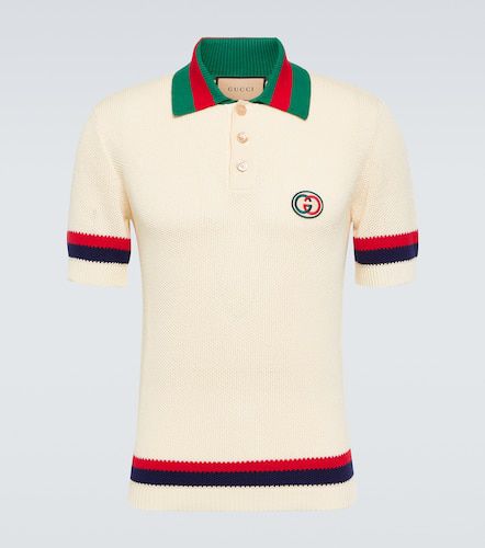 Gucci Polo Web Stripe in cotone - Gucci - Modalova