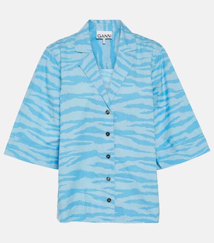 Ganni Printed cotton shirt - Ganni - Modalova