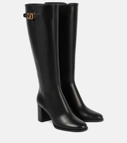 VLogo Signature leather knee-high boots - Valentino Garavani - Modalova